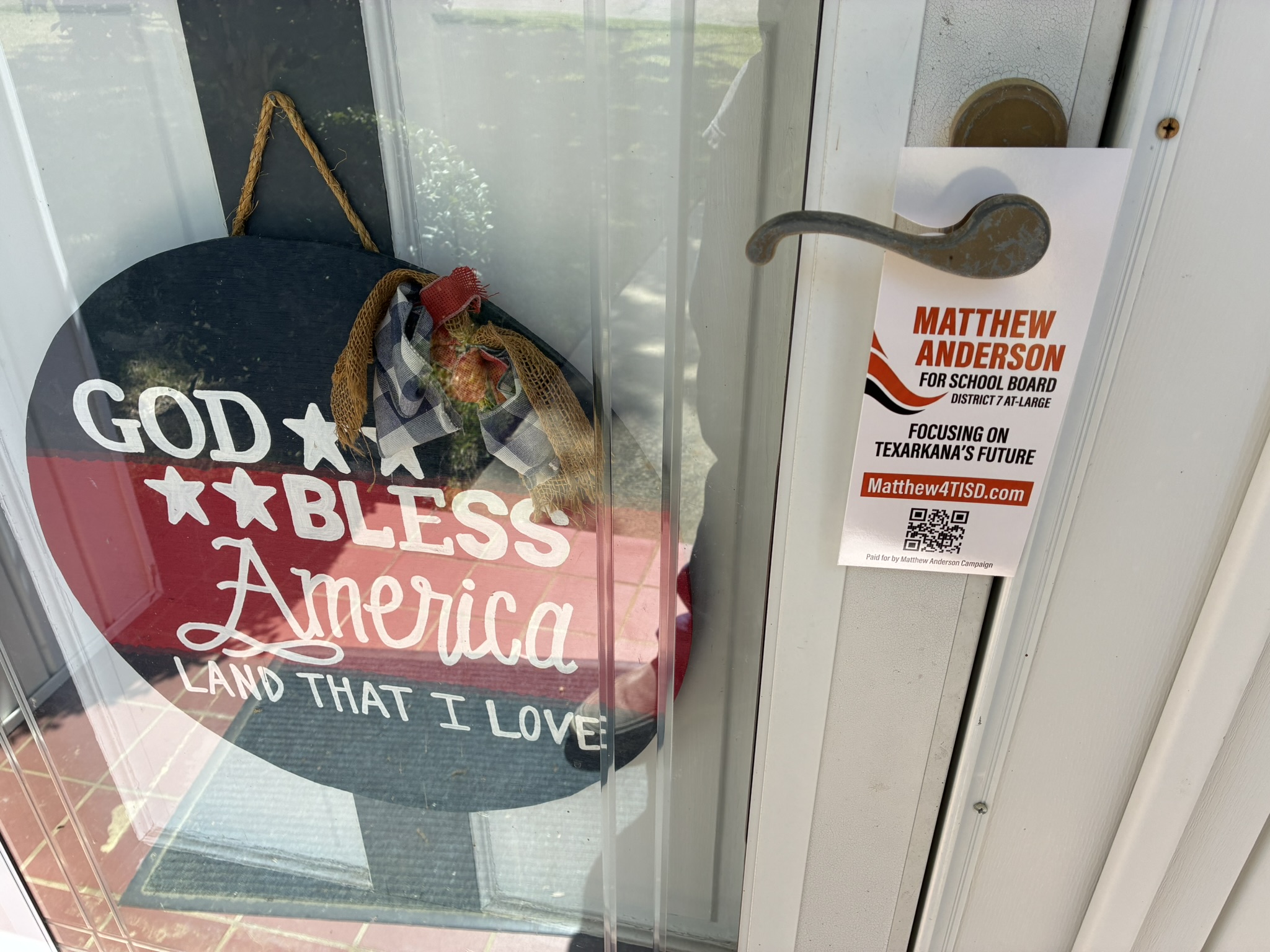 Matthew Anderson campaign door hanger